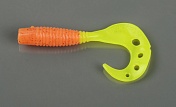 Силиконовая приманка Manns Lucky-80 морковный с лимон хвостом (упак 20шт) 80-85