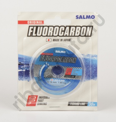 Леска моно Salmo, Fluorocarbon (Япония) 30м. 0,14