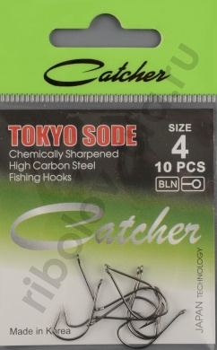 Одинарные крючки Catcher Tokyo Sode № 4