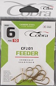 Одинарные крючки Cobra Feeder Classic сер.CF201 разм.006