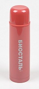 Термос Biostal узкое горло с кноп. цветной красный  1л. (NB-1000 C-R)