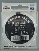 Поводковый материал GRAND MAX (флюорокарбон) 0,148 мм Fluorocarbon 2,2 kg, 25 m 5 lbs