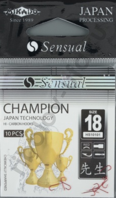 Крючки Mikado - Sensual - Champion №18 Red (фас.=10уп.)