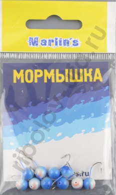 Мормышка литая Marlins Шар 6мм (1.22гр) кр. Crown 7000-405