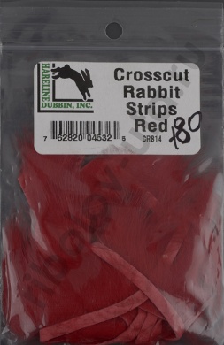 Полоски меха кролика HARELINE Crosscut Rabbit Strips RED