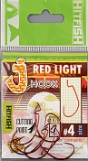 Офсетные крючки Hitfish J-Red Light hook RD # 4