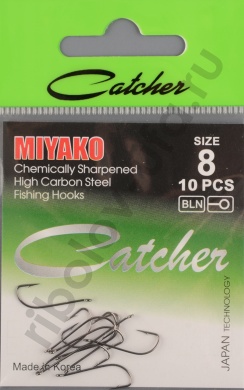 Одинарные крючки Catcher Miyako № 8