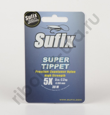 Леска Sufix Super Tipper Clear 30 м, 0,127 мм