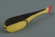 Рыбка поролоновая Leader 65мм цв.желто-черный #07