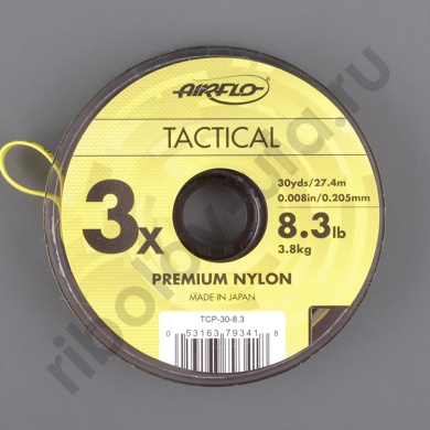 Поводковый материал Airflo Tactical Tippet Material 3X 30 yards, 27.4м, 0.205мм, 3.8кг
