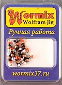 Мормышка Wormix точеная вольфрамовая Таблетка d=3 с медной коронкой арт. 3053