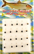 Мормышка Мир Вольфрама Дробь с коронкой д. 3 мм черная
