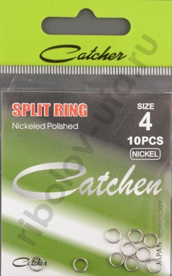 Заводное кольцо Catcher Split Ring nickel size 4.0