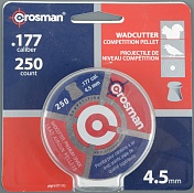 Пуля пневмат. Crosman Wadcutter 4,5мм 7,4гр (уп./250шт)
