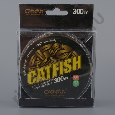 Леска Caiman Catfish темно-коричневая 300м 0,50мм