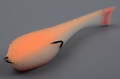 Рыбка поролоновая Leader 80мм цв.бело-оранжевый UV #20
