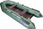 Лодка Аква 3200 С (слань-книжка) зеленый/черный