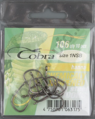 Одинарные крючки Cobra HANNA сер.106 разм.001