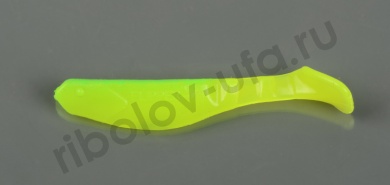 Силиконовая приманка Manns Flipper-90 лимонный с ярко-зелен спиной(20 шт/уп)90-103