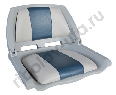 Кресло в лодку Folding-серый/синий
