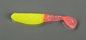 Силиконовая приманка Manns Flipper-90 лимонный с св-красн хвост (20 шт/уп) 90-17