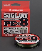 Шнур плетёный Sunline Siglon PEx8 150m Dark Green #1.2/ 20lb