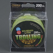 Шнур плетёный Caiman Trolling зеленый 200м  3.5/0.30мм 185529