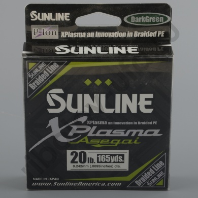 Шнур плетёный Sunline X-Plasma 150m Dark Green #2.0 20lb