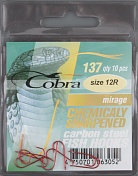 Одинарные крючки Cobra MIRAGE сер.137 разм.012