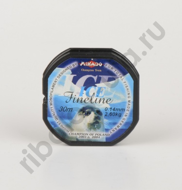 Леска Mikado Fine Line Ice 30м 0,10