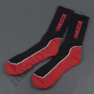 Термоноски Alaskan Woolen Socks black/red р. M (35-39)