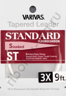 Подлесок конусный флюорокарбон Varivas Tapered Leader Standard Fluorocarbon  9 ft 3X