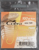 Одинарные крючки Cobra ROUND сер.100 разм.014