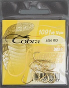 Одинарные крючки Cobra BEAK сер.1091G разм.006