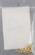 Латунные головки Fly-Fishing Brass Beads 3.8 mm (20шт) Gold 