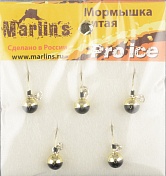 Мормышка литая Marlins Шар 6мм (1,22гр) цепочка 7000-433