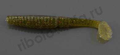 Силиконовая приманка Crazy Fish Scalp Minnow 3,15in 80мм цв.1 (анис)