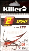Одинарные крючки Killer Sport S-59 № 2