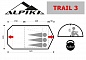 Палатка Alpika Trail-3 alu, 3-х местная, с алюминиевыми стойками
