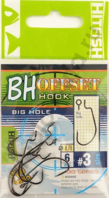Офсетные крючки Hitfish Big Hole offset # 03