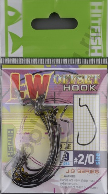 Офсетные крючки Hitfish LW offset hook 2/0