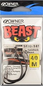 Офсетный крючок Owner 5130 Beast With Twist Lock BC №4/0