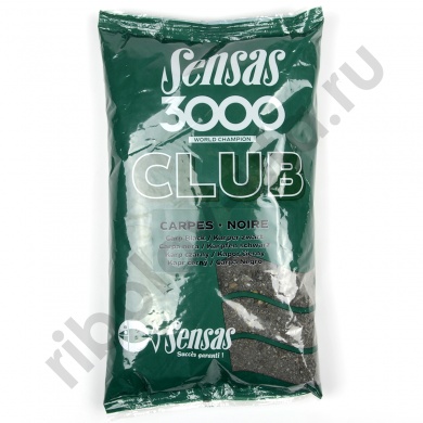 Прикормка Sensas 3000 Club Carp Noire 1 кг