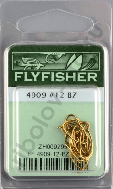 Крючки Flyfisher 4909 #12 BZ
