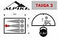 Палатка Alpika Taiga-3, 3-х местная, двухскатная 