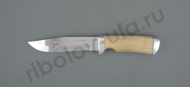 Нож туристический НР-14 хирургич.нерж.сталь, 65х13, орех (ручная работа)