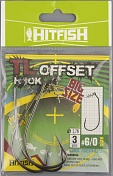Офсетные крючки Hitfish с креплением TL Offset hook # 6/0 