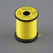 Монтажная нить Uni Neon супер-яркая 1/0 2x Yellow 50y