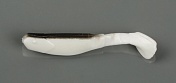 Силиконовая приманка Manns Flipper-90 белый с черн спиной (20 шт/уп) 90-31