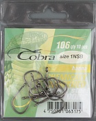 Одинарные крючки Cobra HANNA сер.106 разм.001